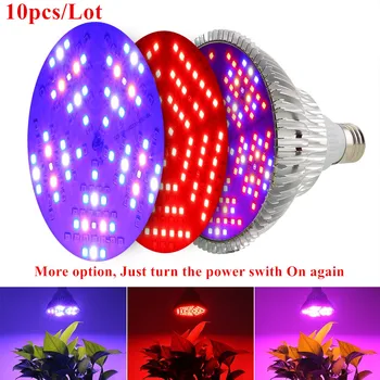 (10vnt/Lot) Visą Spektrą 100W LED Grow Light IR Augti UV LED Lempos Augalų Patalpų Hydroponics Šiltnamio efektą sukeliančių Apšvietimo Spalvos Keitimas