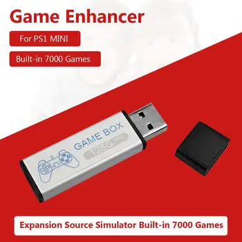 128G Žaidimas Stipriklis Šaltinis Simuliatorius Expansion Pack Built-in 7000 Žaidimai PS1 Mini DN Žaidimas Langelyje, Priedai, Mini Žaidimas Stipriklis