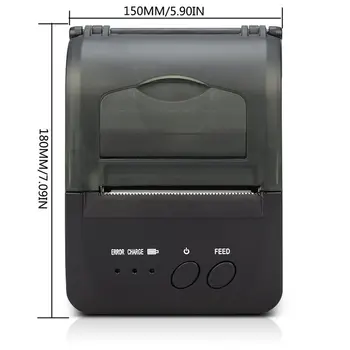 58mm Mini Terminis Spausdintuvas Spausdinimas per USB Kvito Spausdinimo Patogus GO-5809DD Nešiojamą Bevielį Spausdintuvą