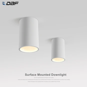 [DBF]Turas LED, COB paviršinės Montuotės Downlight Šviečia Atšvaitas 15W 20W LED Lubų Vietoje Lempos Juoda/Balta Būsto, Patalpų Apšvietimas
