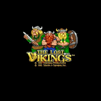 Lost Vikings NTSC Versija, 16 Bitų 46 Pin Didelis, Pilkos spalvos Žaidimo Kortelės JAV Žaidėjų