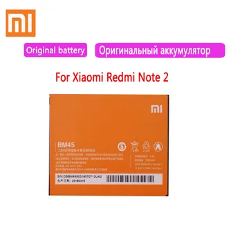 Originalus BM45 Mobiliojo Telefono Bateriją Xiaomi Redmi 2 Pastaba Hongmi Note2 Pakeitimo Baterijas Realias galimybes 3020mAh