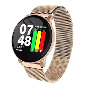 W8 Spalvotas Ekranas, Smart Watch Širdies Ritmo Sveikatos Stebėsenos Sporto Žingsnis Smartwatch Moterims, Vyrams, Skaitmeniniai Laikrodžiai Reloj Hombre