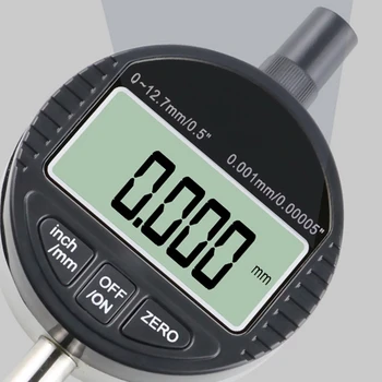 0.001 Mm/0.00005 colių Dial Mini Rodiklis Matavimo prietaiso Tikslumo Skaitmeninės Elektronikos Staliuko Gabaritas Įrankis 0-12.7 Mm