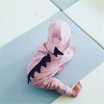 0-24M Naujagimių 2019 Naujų Karšto Vaikams vaikiški Drabužiai Mergaitė, Berniukas ir Dinozaurų Puikus Romper Pavasario Jumpsuit Playsuit Babysuit Komplektus Sunsuit