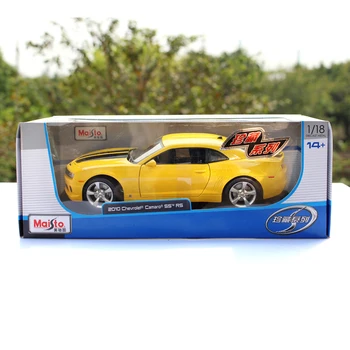 1:18 Mastelis Chevy camaro SS Sporto 2016 Automobilių metalo Diecast kolekcines Lydinio modelių automobilių žaislai vaikams geltona Raudona mėlyna mėlyna balta