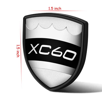 1-20 vnt Volvo C30 XC60 XC90 S40 S60 S80 S90 V40 V60 V90 Shield Emblema Lentele Pusėje Juosmens Fender Logo Lipduką Automobilių Tiuningas