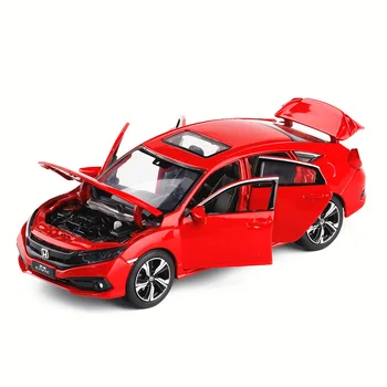 1:32 Diecast Modelio Automobilių Žaislas Metalo Ratlankiai Honda Civic Aukštos Modeliavimas Garso Ir Šviesos Durų Vaikams Žaislas Berniukams, Automobilių Rinkinys Dovanų kolekcija