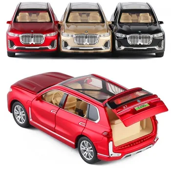 1:32 X7 Modeliavimas Lydinio Žaislinius Automobilius Diecast X7 Traukti Atgal SUV Automobilio Modelio, Vaikų Žaislai, Off-road Transporto priemonėms, Kepimo Pyragas Papuošalai