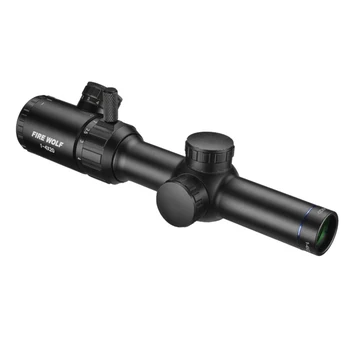 1-4x20 Šautuvas taikymo sritis Žalia Raudona Apšviestas Riflescope Range Finder Tinklelis Caza Šautuvas taikymo sritis Oro Šautuvo optinį Taikiklį Medžioklė