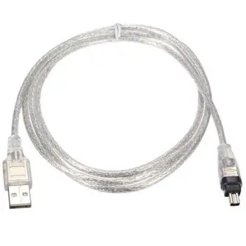 1.5 M/5FT USB 2.0 Male 4 Pin IEEE 1394 Kabelis FireWire Švino Adapteris Keitiklis