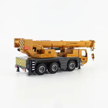1:50 lydinio modelio vaikų žaislas modeliavimas automobilių sunkiųjų kėlimo kranu, transporto inžinerijos, transporto priemonės dovanų dėžutėje