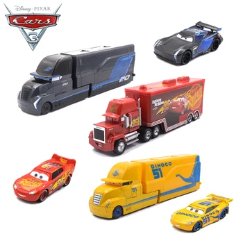 1:55 Disney Pixar Cars 3 Metalo Modelio Didelis Sunkvežimis Juoda Audra Jackson Žaibas McQueen Curz Automobilių Žaislai Vaikas Berniukas Transporto Priemonių Dovana