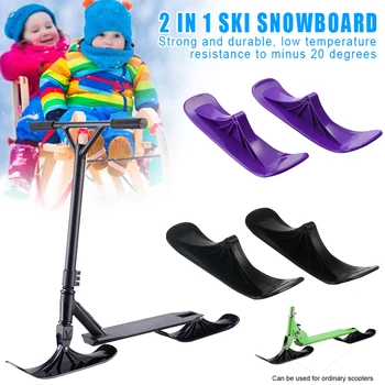 1 Pora 2 in 1 Slidinėjimo Snowboard Pasivažinėjimas Aksesuaras Vaikų Sniego Motoroleris Varantys ZJ55