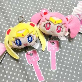 1 Vnt Puikus 7cm Sailor Moon Merginos Pliušiniai Žaislai Lėlės Keychains Pakabukas Japonų Anime Sailor Moon Minkšti Minkšti Pliušiniai Žaislai Dovanos