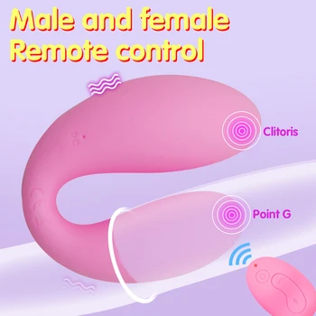 10 Greičio Dvigubos Vibracijos U tipo Vibratorius Klitorio Stimuliatorius G-spot Massager Sekso Žaislai, Moterų, Vyrų, Moterų Masturbator Sekso Parduotuvė