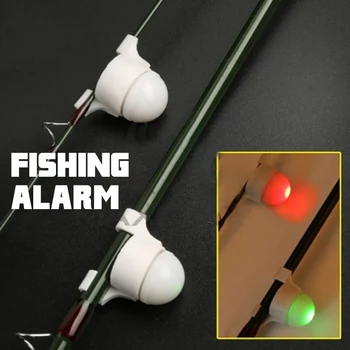 10 Vnt Žvejybos Signalizacijos Šviesos Įrašą meškere Patarimas Įrašą apie Žuvų Bite Elektronikos Priedai Smart Flash Dual Bazės Indikatorius