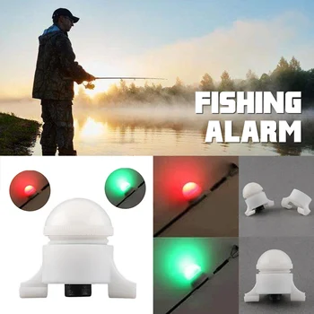 10 Vnt Žvejybos Signalizacijos Šviesos Įrašą meškere Patarimas Įrašą apie Žuvų Bite Elektronikos Priedai Smart Flash Dual Bazės Indikatorius