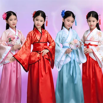 100-170CM Tradicinės Kinų Suknelė Moterims Phoenix Šalis Siuvinėjimo Hanfu Cheongsam Šokių Naujųjų Metų Kostiumai Mergina 10Colors