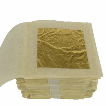 100 Lapų Originali 24K Valgomieji Aukso Lapų - Maisto Apdailos Aukso Lapų Aukso kaukė kosmetologijos Aukso Folija