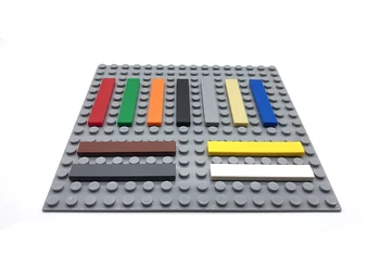 100g/daug 1*6 Kūrimo Bloką plonu plytų Lygaus paviršiaus Suderinama su Legoe Švietimo Žaislas Spalvotų žaislų Vaikams