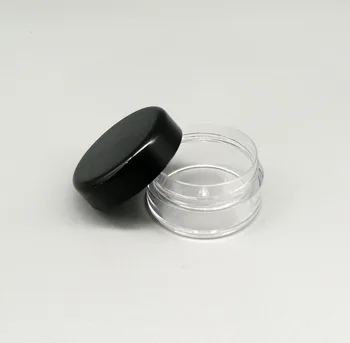 100vnt 3g 5g skaidraus plastiko grietinėlės indelį kosmetikos mėginys, pripildymo, pakavimo talpyklos