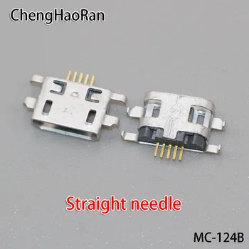 100VNT/daug 5P Micro USB jungtis įkrovimo lizdas lizdas KOLEGA U701 U701T U705T X909 X909T U2S Kreivų ir Tiesių adata