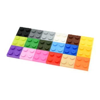 100vnt Elementai Plytų Dalys 3022 Plokštė 2x2 Klasikinis Gabalas Kūrimo Bloką Žaislas Aksesuaras Bricklink 061