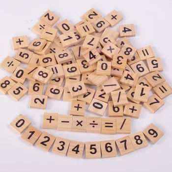 100vnt Medienos Scrabble Plytelės Raidžių Alfabetą Scrabbles Skaičius Amatų Mediniai anglų kalbos Žodžių Skaitmeninis Dėlionės