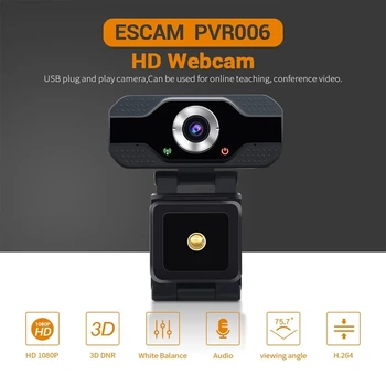 1080P 720p HD Automatinio Fokusavimo Kamera su Mic Pasukti KOMPIUTERIO Darbalaukio Žiniatinklio Kamera Mini Cam Kompiuterio WebCamera Cam Vaizdo Įrašymo Darbą