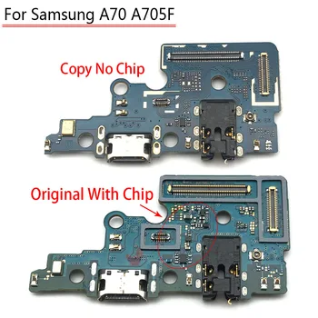 10vnt/Daug,USB Įkroviklio Jungtį Įkrovimo lizdas Mikrofono Flex Kabelis Samsung Galaxy A70 A705F atsarginės Dalys