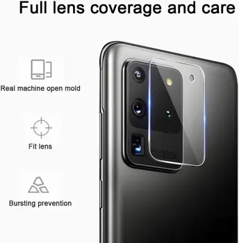10VNT Fotoaparato Objektyvą Screen Protector for Samsung Galaxy S20 20Plus S20 Ultra Grūdintas Stiklas, Apsauginė Plėvelė