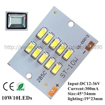 10vnt LED pcb prožektorius Aliuminio pcb lempos plokštė 10W 30W 50W 70W 100W 200W SMD5730 led Apšvietimo Šaltinis lingts lauko žibintai