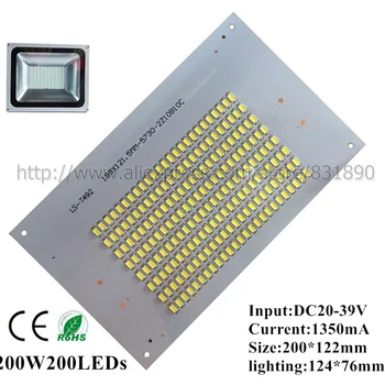 10vnt LED pcb prožektorius Aliuminio pcb lempos plokštė 10W 30W 50W 70W 100W 200W SMD5730 led Apšvietimo Šaltinis lingts lauko žibintai