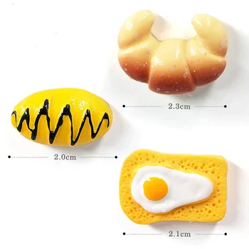 10vnt Pusryčiai Duona Šaldytuvas magnetas animacinių filmų maisto lenta lipdukas Derva, Šaldytuvas Magnetai Namų PASIDARYK pats Apdailos Reikmenys