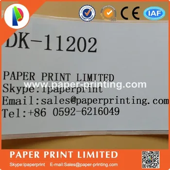 10x Rolls Brother DK11202 DK-1202 DK 1202 Standartinis Adresas Popieriaus Etikečių 62 x 100 mm, 300 Etikečių QL570/QL580 etichette