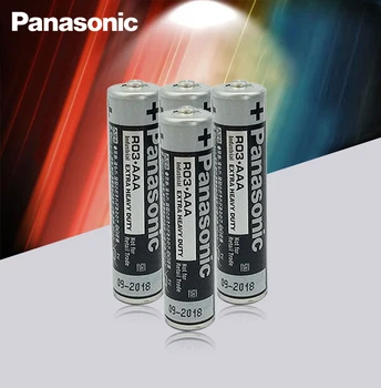 12pcs Panasonic R03 1,5 V AAA Baterijos Šarminės Baterijos Nėra Gyvsidabrio Sausas Baterijos Elektros Žaislas, Žibintuvėlis, Laikrodis Pelės