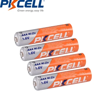 12PCS PKCELL 1.6 V baterijos AAA 900mWh 3A NIZN Akumuliatoriai aaa NI-ZN AAA baterijas ir 3PCS baterijų Laikiklis dėžutė