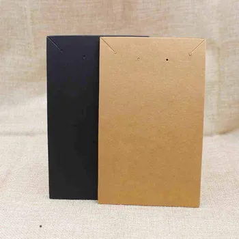 15.5*9.5 cm, juoda/kraft didelis kostiumas vėrinys su auskarai rodyti kortelę didelis papuošalų rinkinys rinkinį rodyti kortelę 100vnt+100match krepšys
