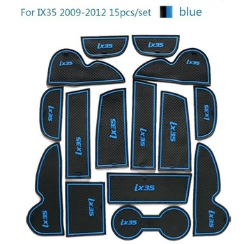 15 vnt sport stiliaus vartų angą mygtukai guminiai automobilių-taurė Interjero taurės pagalvėlė Durų Kilimėlis Taurės lipdukai apima Hyundai IX35 2009-2012 m.