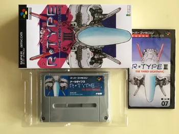 16Bit Žaidimai ** R-Type III ( Japonija NTSC-J Versija!! Dėžutė+Instrukcija+Kasetė!! )