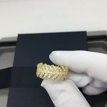 18K aukso naujų rodyklių kaukė deimanto žiedas retro papuošalų mados asmenybės moterys gali dėvėti prekės Prabangūs papuošalai Pakabukai