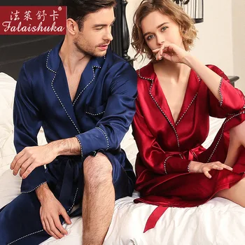19 momme originali šilko pora Padažu suknelė vyrams ir moterims, chalatai seksualus moterų elegancija šilkiniai mulberry rūbeliai sleepwear