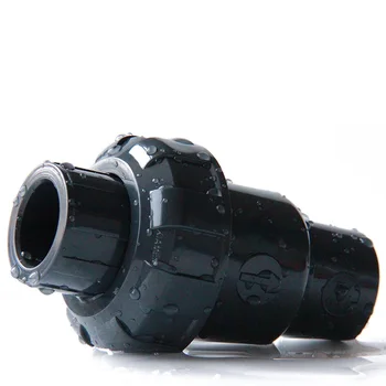 1pc 20-63mm Patikrinkite Vožtuvo PVC vamzdelių jungiamosios detalės (fitingai, santechnikos sistemos dalys, vandens vamzdžio jungtis vandens vamzdis atbulinis UPVC vertė