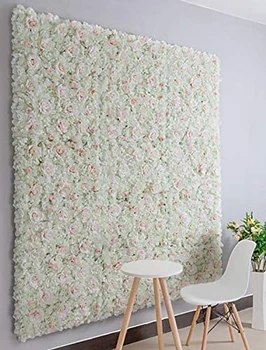 1PC Dirbtinis 3D Rožių Gėlių Sienos Romantiškas Gėlių Fone Vestuves Namų Parduotuvė Puošmena