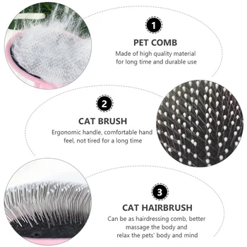 1pc Kačių Plaukų Šepetys naminių Gyvūnėlių priežiūros Priemonė Kačių Hairbrush Valymo Šepetys Naminių Kačių Plaukų Šukos Pet Šuo, Katė