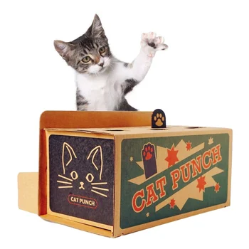 1PC Naujovė Kūrybos Juokingas Interaktyvus Katė Punch Nulio Mol Pelės Žaidimas Žaislų Pele Pop-Up Įspūdį Naudotis Kačių Žaislas