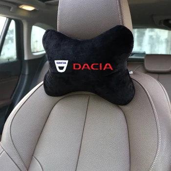 1Pcs Automobilių Pagalvės atrama galvai Kaklo Poilsio Pagalvėlė Paramos Sėdynės Priedai Auto Juoda Saugos Pagalvė tinka Dacia Duster Priedai