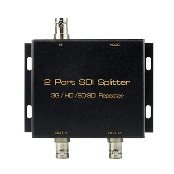 1x2 SDI Splitter 3G HD SDI kartotuvas 2 Uostą SDI Splitter remti 1080P 100M Paskirstymo Stiprintuvas Extender Garso ir Vaizdo Produkcija