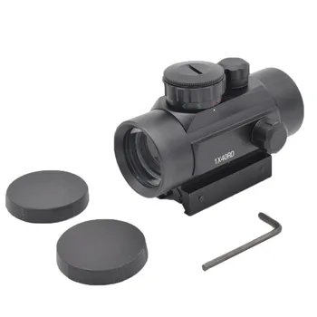 1X40 Taktinis Holografinio Taikiklio Red Dot Akyse Optinio Red Dot Apimtis 11mm 20mm Picatinny Rail Mount Žalias Taškas Akyse